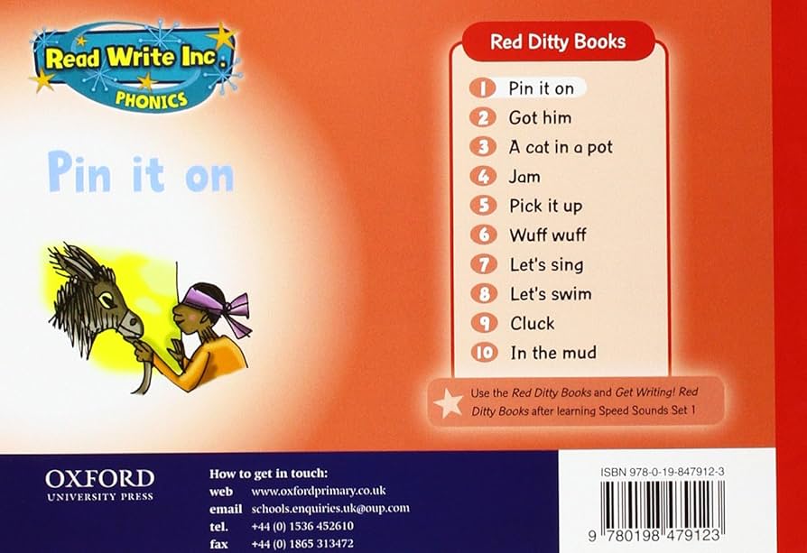 Read Write Inc. Red Ditty Books 10冊セット Read Write Inc - Phonics Red Ditty Books - Colour Pack of 10